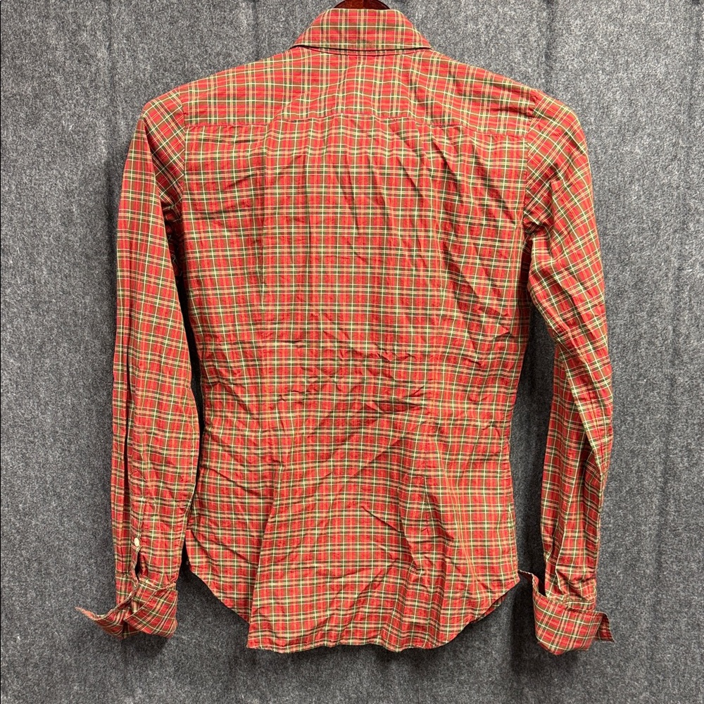 Ralph Lauren Tartan Ruffle Button-Down Shirt - Picture 3 of 5